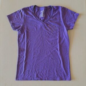 Gildan Purple Fitted Short Sleeve T-Shirt